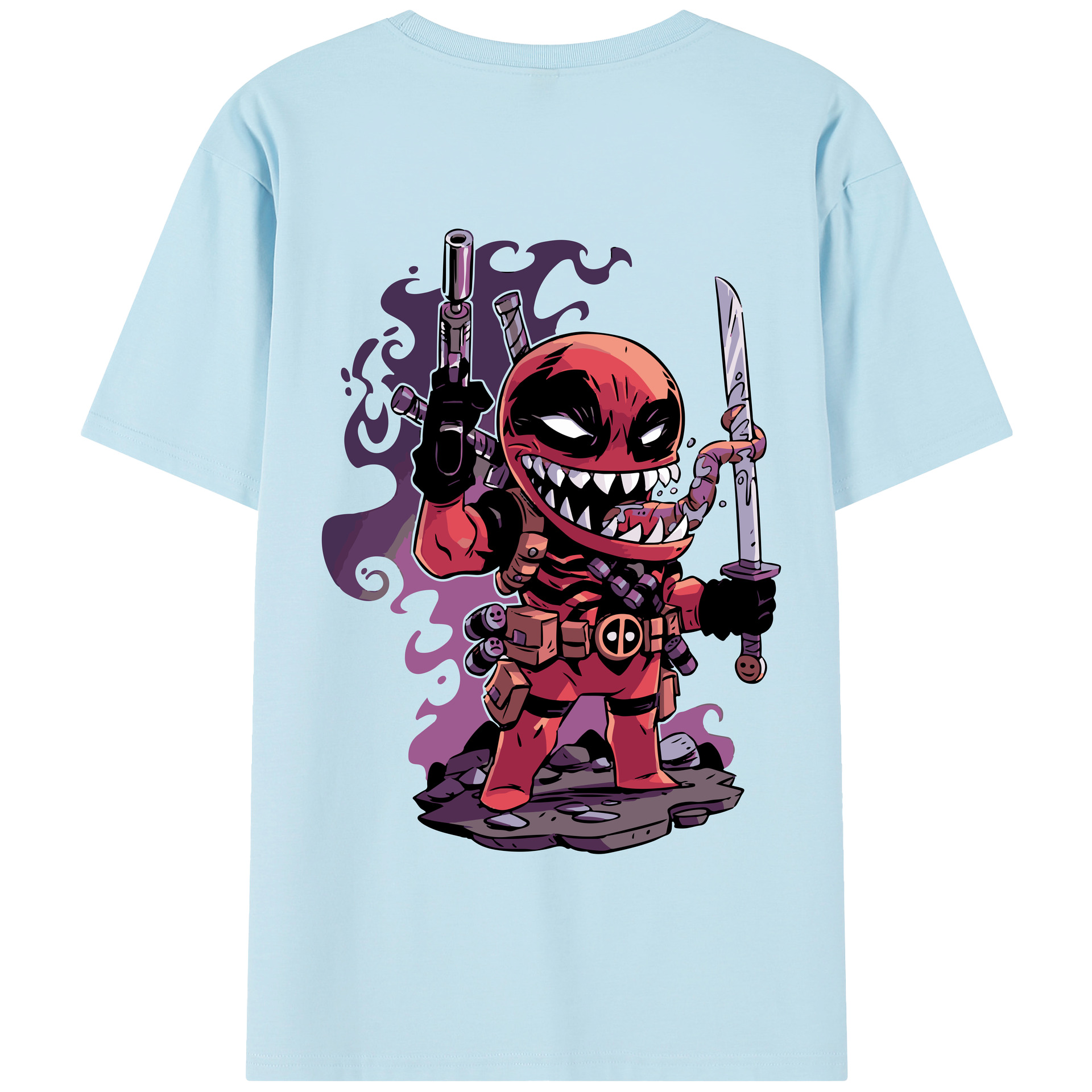 （画像用） アベンジャーズ The Avengers 綿100％半袖Tシャツ（背面プリント）